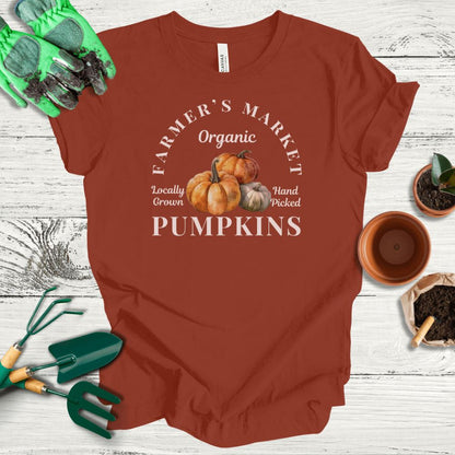 Printify T-Shirt Rust / S Farmer's Market Pumpkins