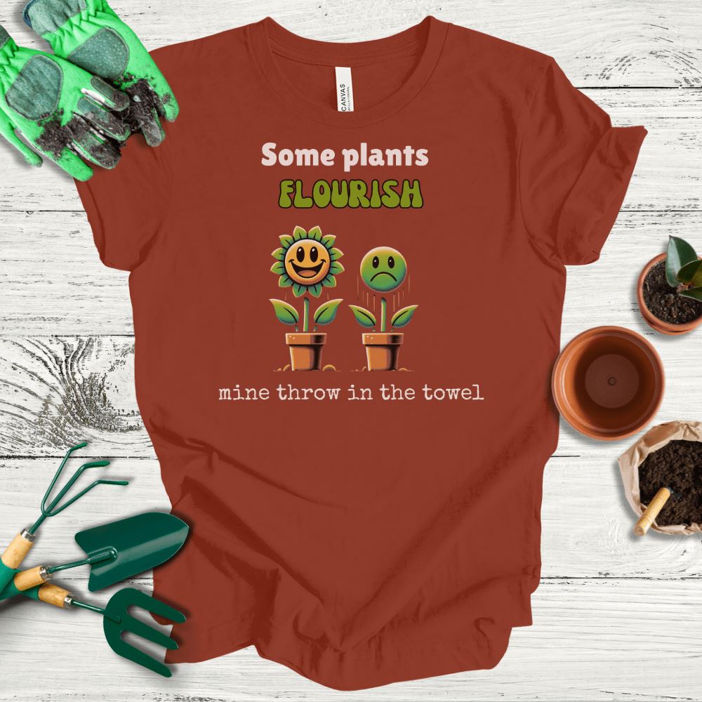 Printify T-Shirt Rust / S Flourishing Plants