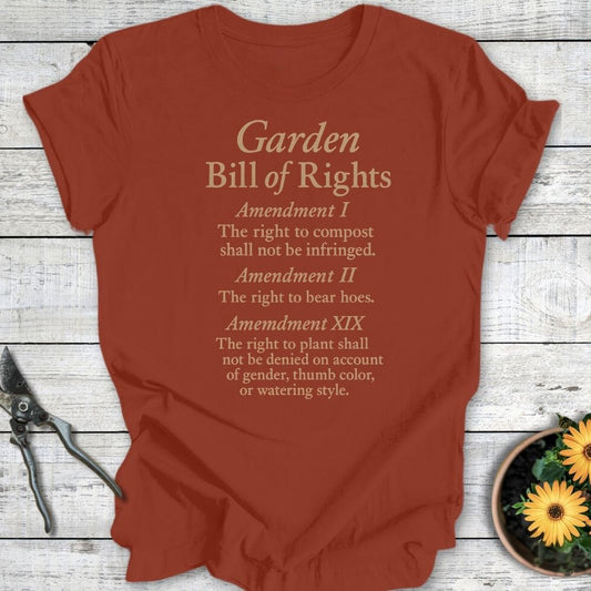 Printify T-Shirt Rust / S Garden Bill of Rights