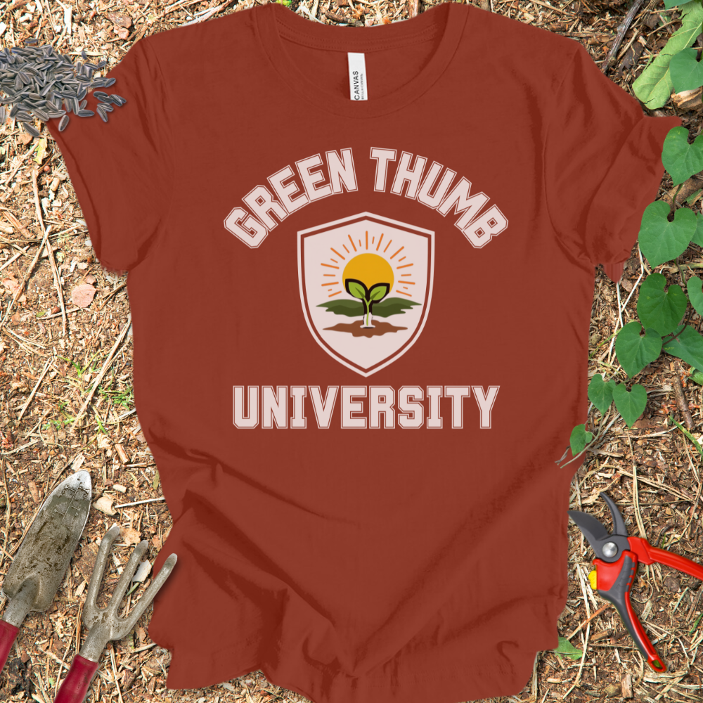 Printify T-Shirt Rust / S Green Thumb U