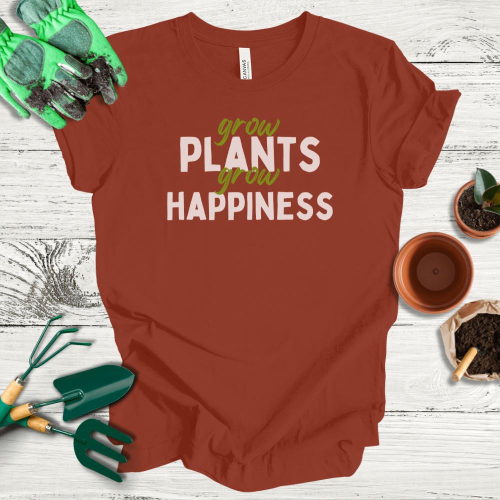 Printify T-Shirt Rust / S Grow Happiness