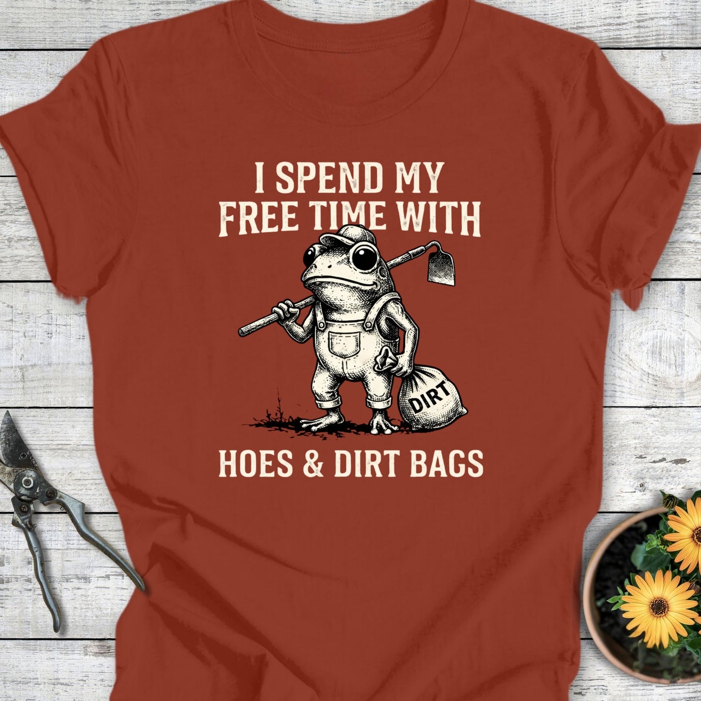 Printify T-Shirt Rust / S Hoes & Dirt Bags T-Shirt