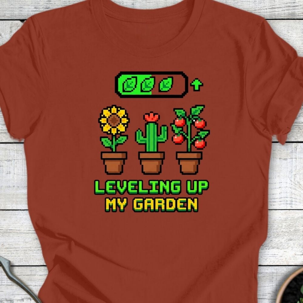 Printify T-Shirt Rust / S Leveling Up T-Shirt
