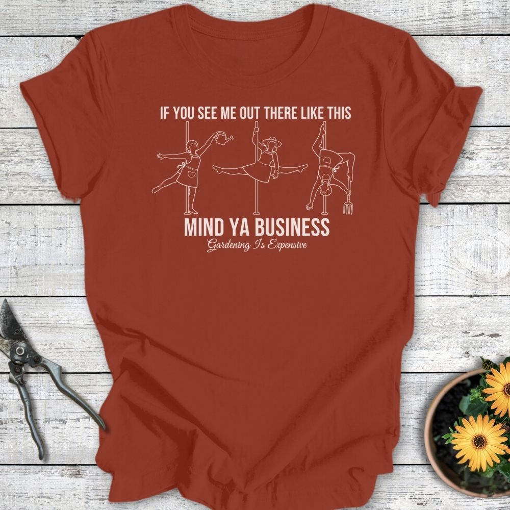 Printify T-Shirt Rust / S Mind Ya Business