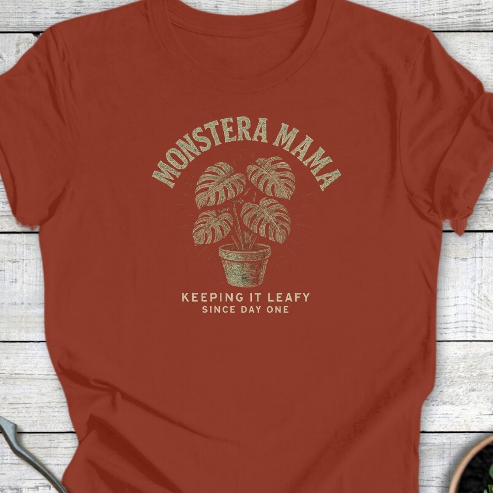 Printify T-Shirt Rust / S Monstera Mama T-Shirt