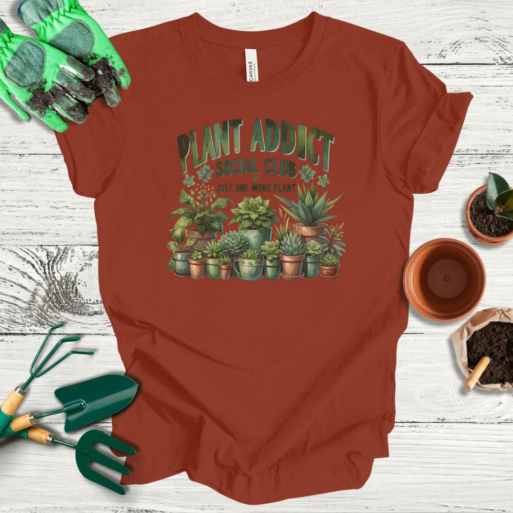 Printify T-Shirt Rust / S Plant Addict Social Club