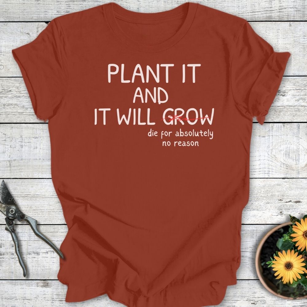 Printify T-Shirt Rust / S Plant It