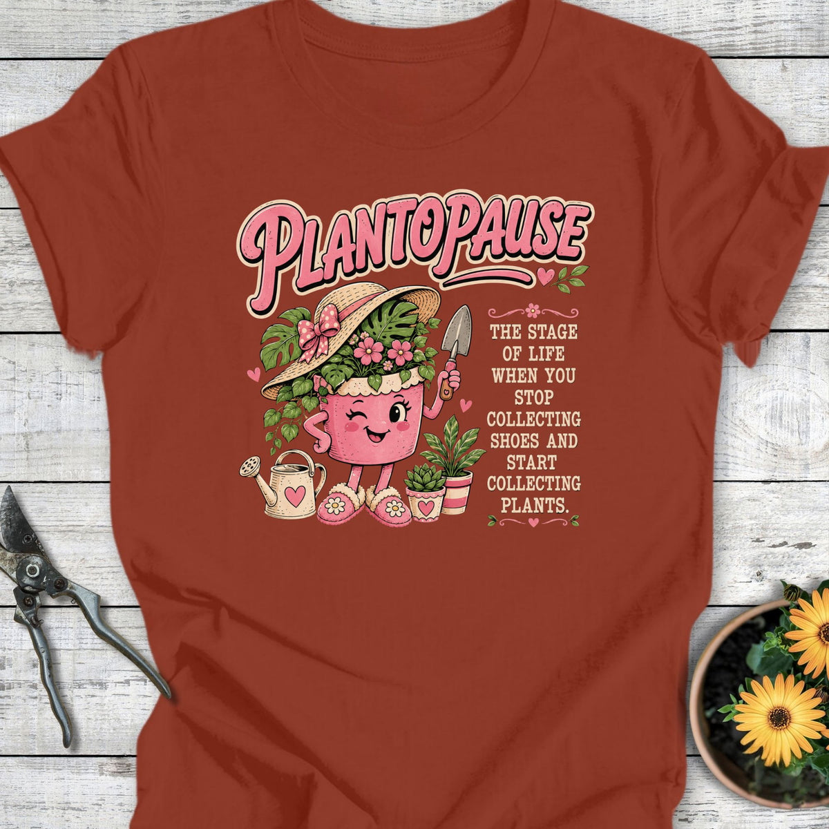 Printify T-Shirt Rust / S Plantopause T-Shirt