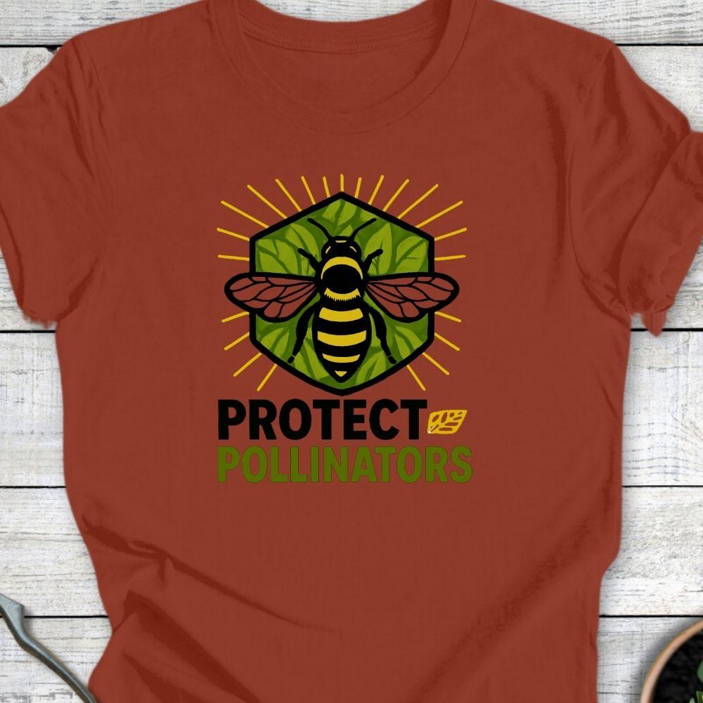 Printify T-Shirt Rust / S Protect the Pollinators
