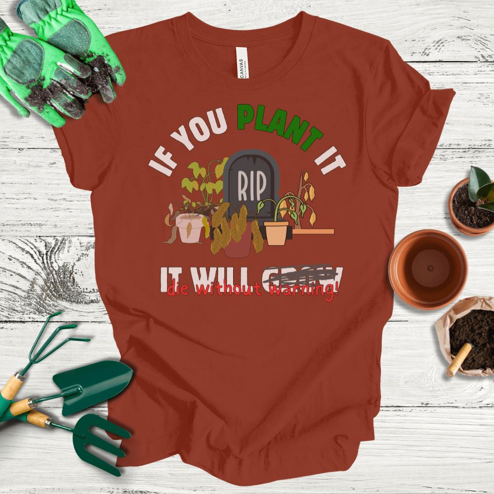 Printify T-Shirt Rust / S RIP Plants