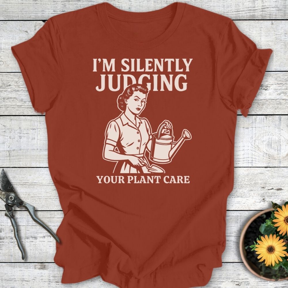 Printify T-Shirt Rust / S Silently Judging