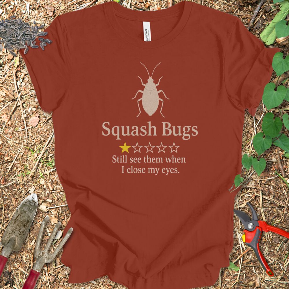 Printify T-Shirt Rust / S Squash Bugs Review