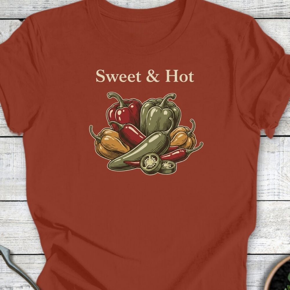 Printify T-Shirt Rust / S Sweet & Hot T-Shirt