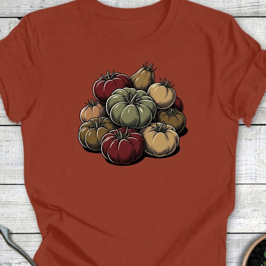 Printify T-Shirt Rust / S Tomato Pile T-Shirt