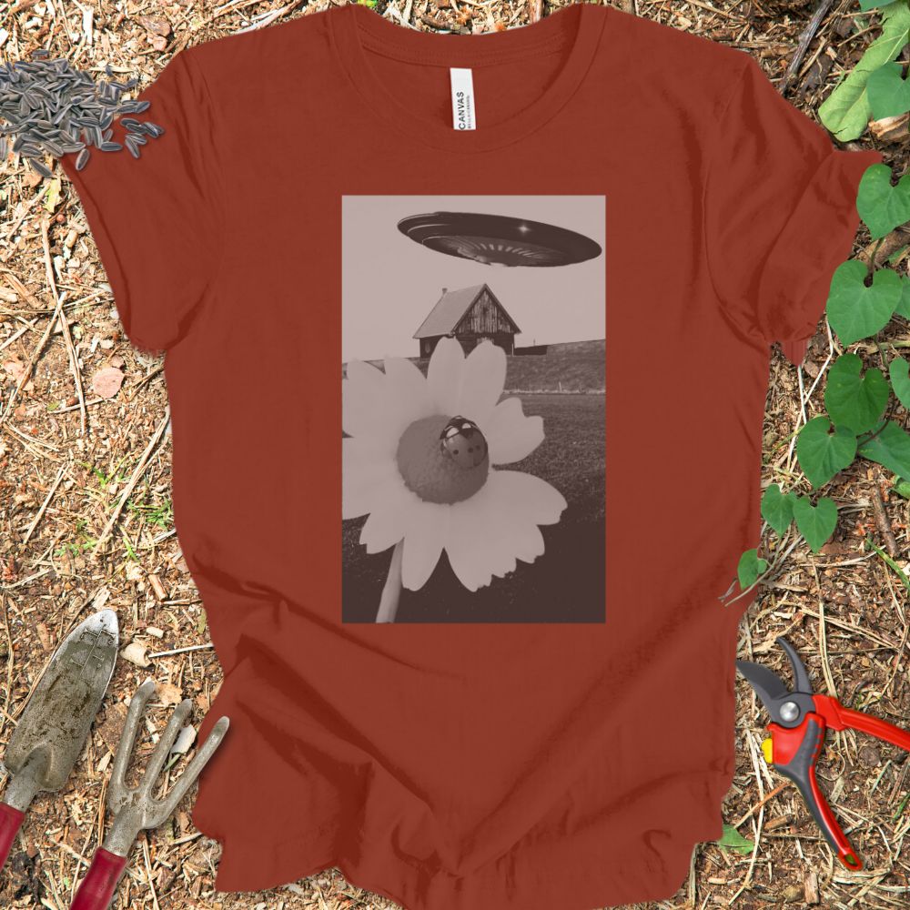 Printify T-Shirt Rust / S UFO Ladybug