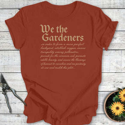 Printify T-Shirt Rust / S We the Gardeners