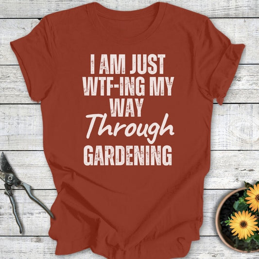 Printify T-Shirt Rust / S WTF Gardening