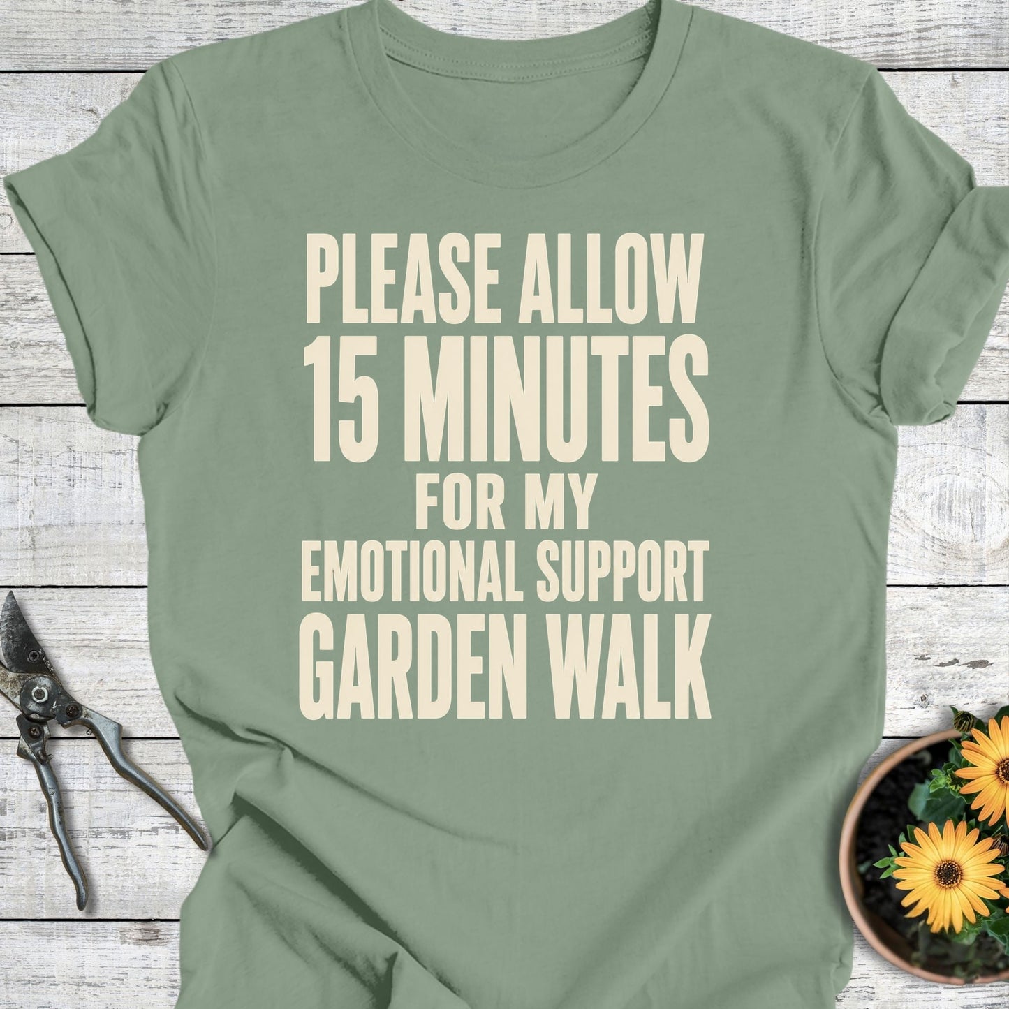 Printify T-Shirt Sage / S 15 Minutes T-Shirt
