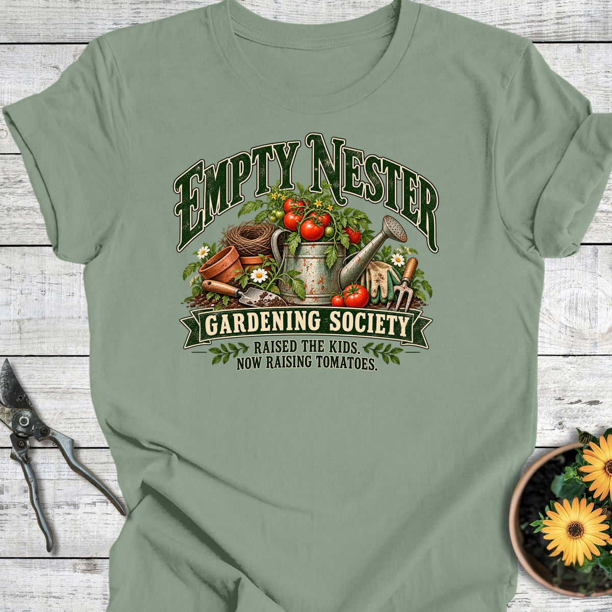 Printify T-Shirt Sage / S Empty Nester Society T-Shirt