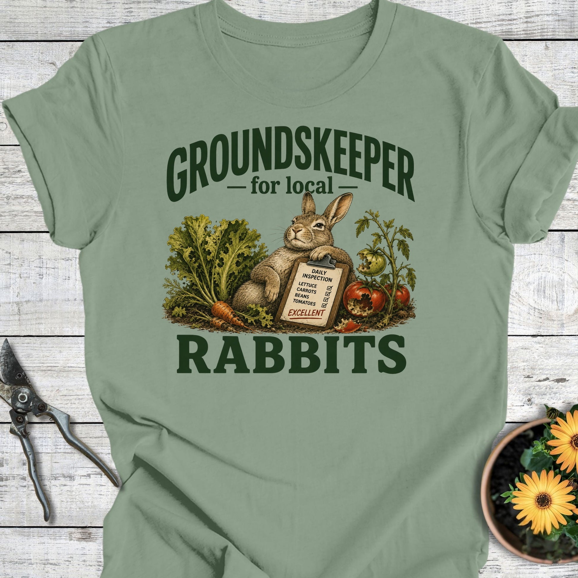 Printify T-Shirt Sage / S Groundskeeper T-Shirt