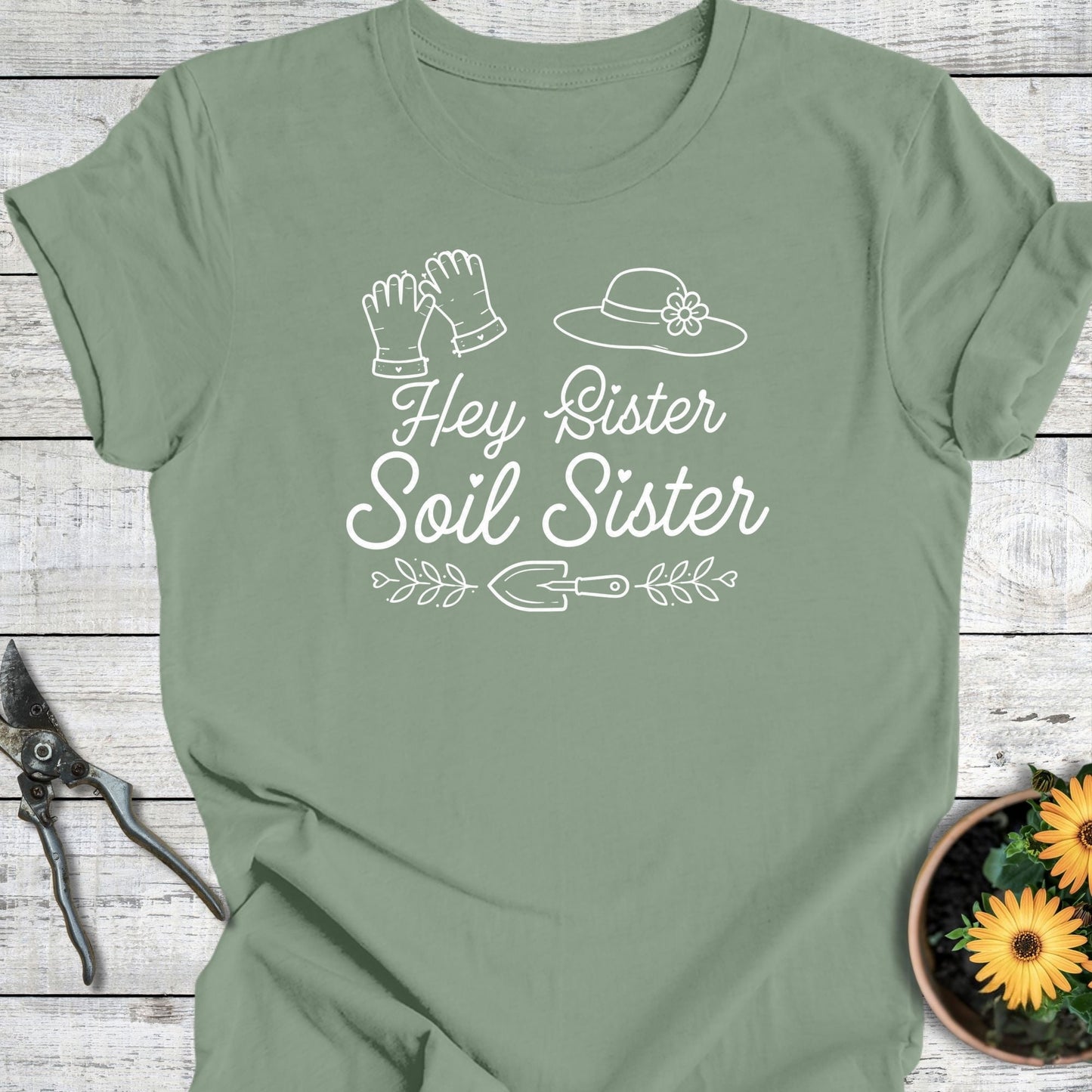 Printify T-Shirt Sage / S Hey Sister T-Shirt