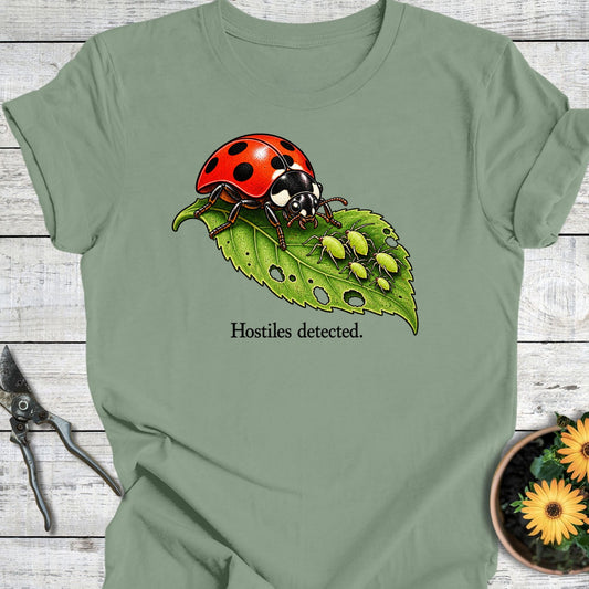 Printify T-Shirt Sage / S Hostiles Detected T-Shirt
