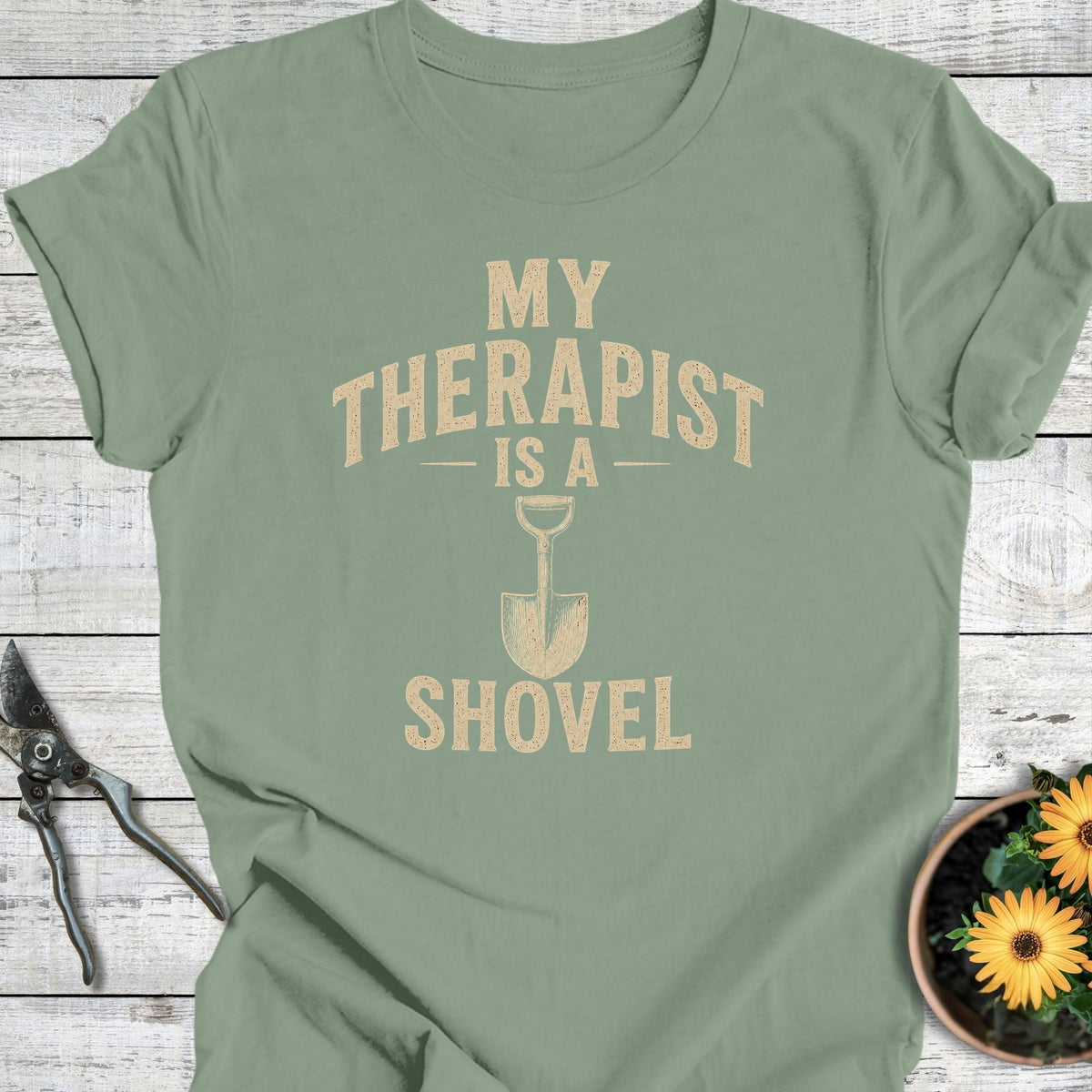 Printify T-Shirt Sage / S My Therapist T-Shirt