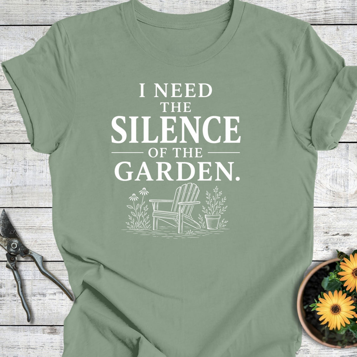 Printify T-Shirt Sage / S Need the Silence T-Shirt