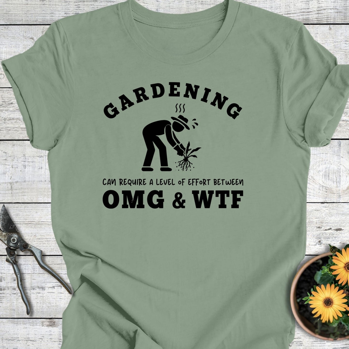 Printify T-Shirt Sage / S OMG & WTF T-Shirt