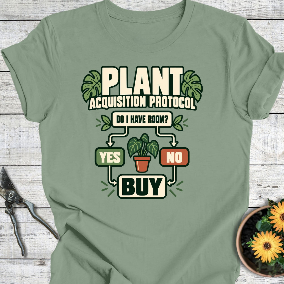 Printify T-Shirt Sage / S Plant Acquisition T-Shirt