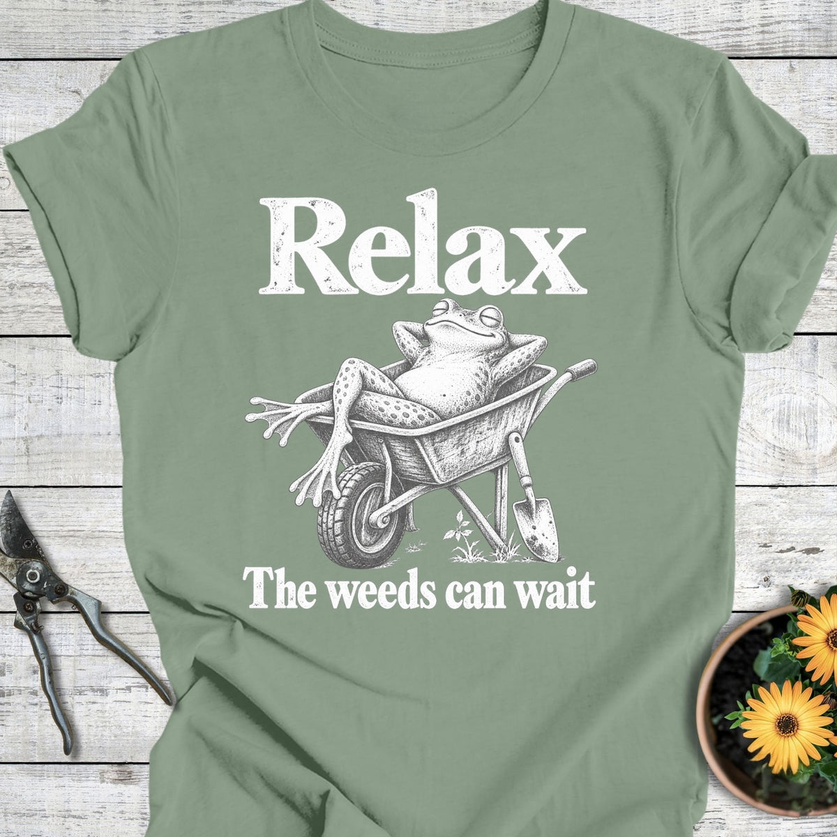 Printify T-Shirt Sage / S Relax T-Shirt