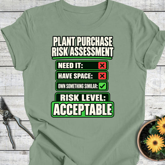 Printify T-Shirt Sage / S Risk Assessment T-Shirt