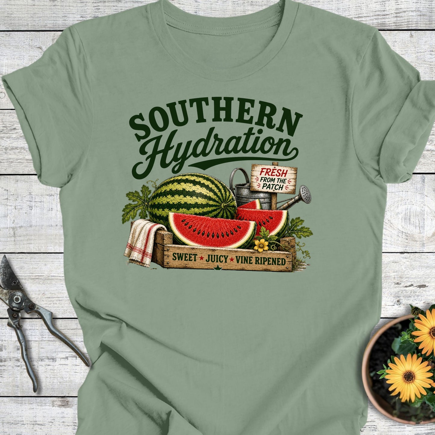 Printify T-Shirt Sage / S Southern Hydration T-Shirt
