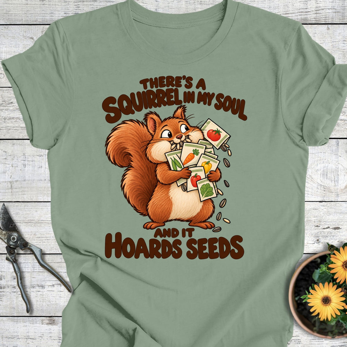 Printify T-Shirt Sage / S Squirrel's Soul T-Shirt