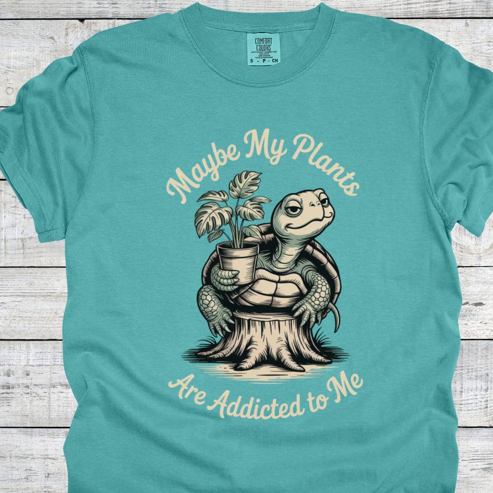 Printify T-Shirt Seafoam / S Maybe My Plants...