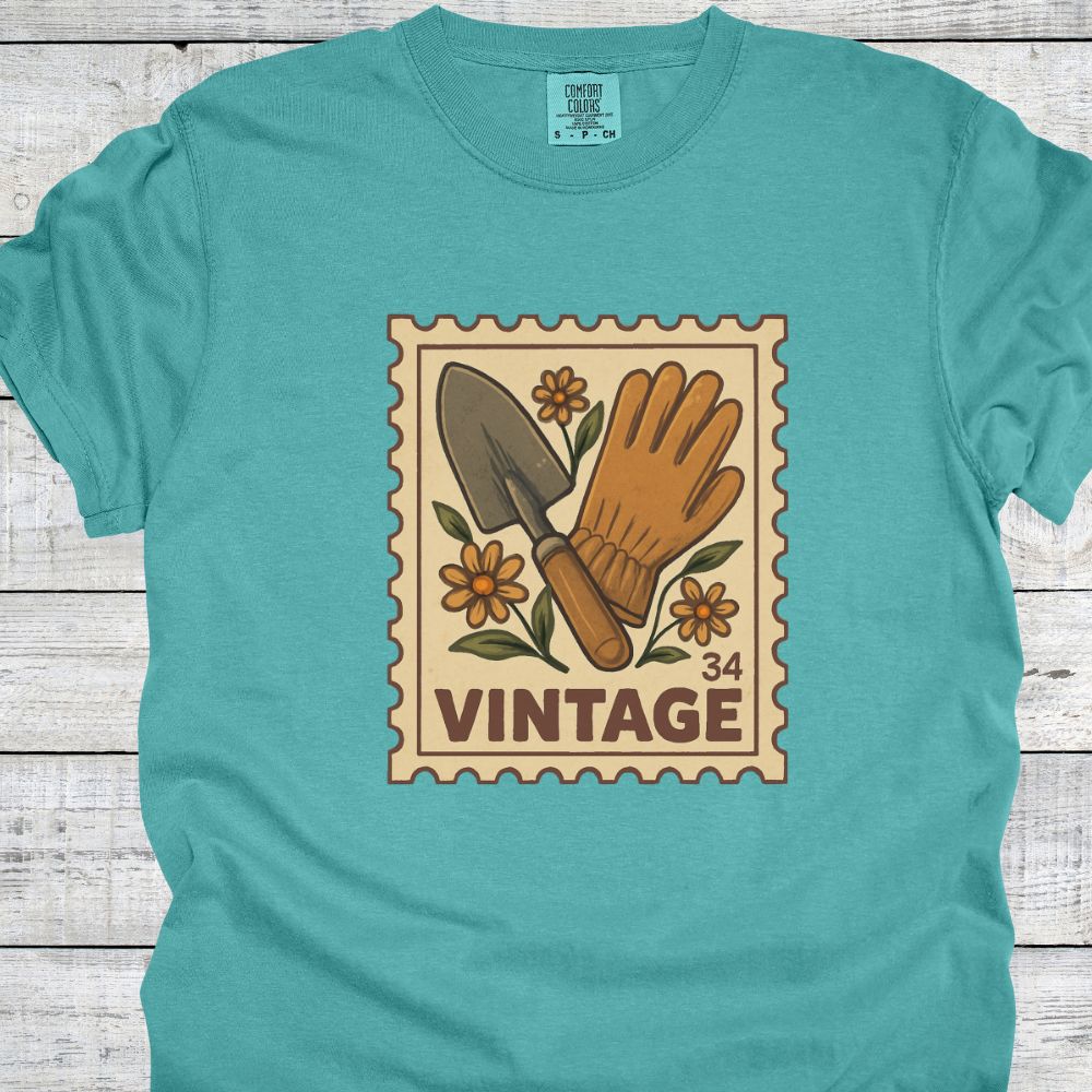Printify T-Shirt Seafoam / S Vintage Gardener