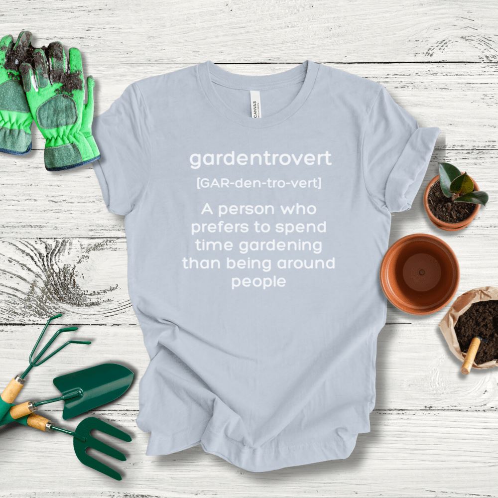 Printify T-Shirt Solid Athletic Grey / S Gardentrovert T-Shirt