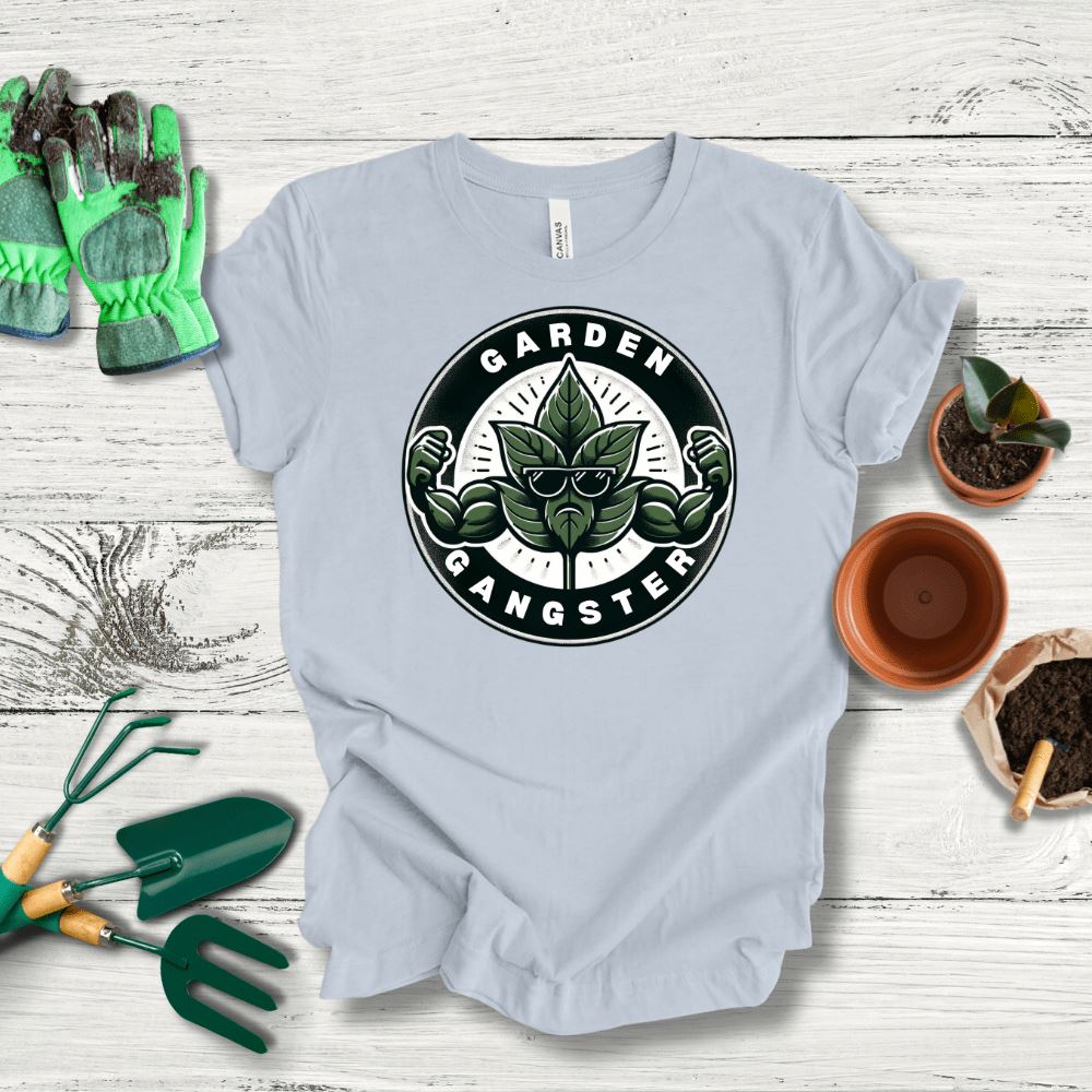 Printify T-Shirt Solid Athletic Grey / S Green Thumb Garden Gangster T-Shirt