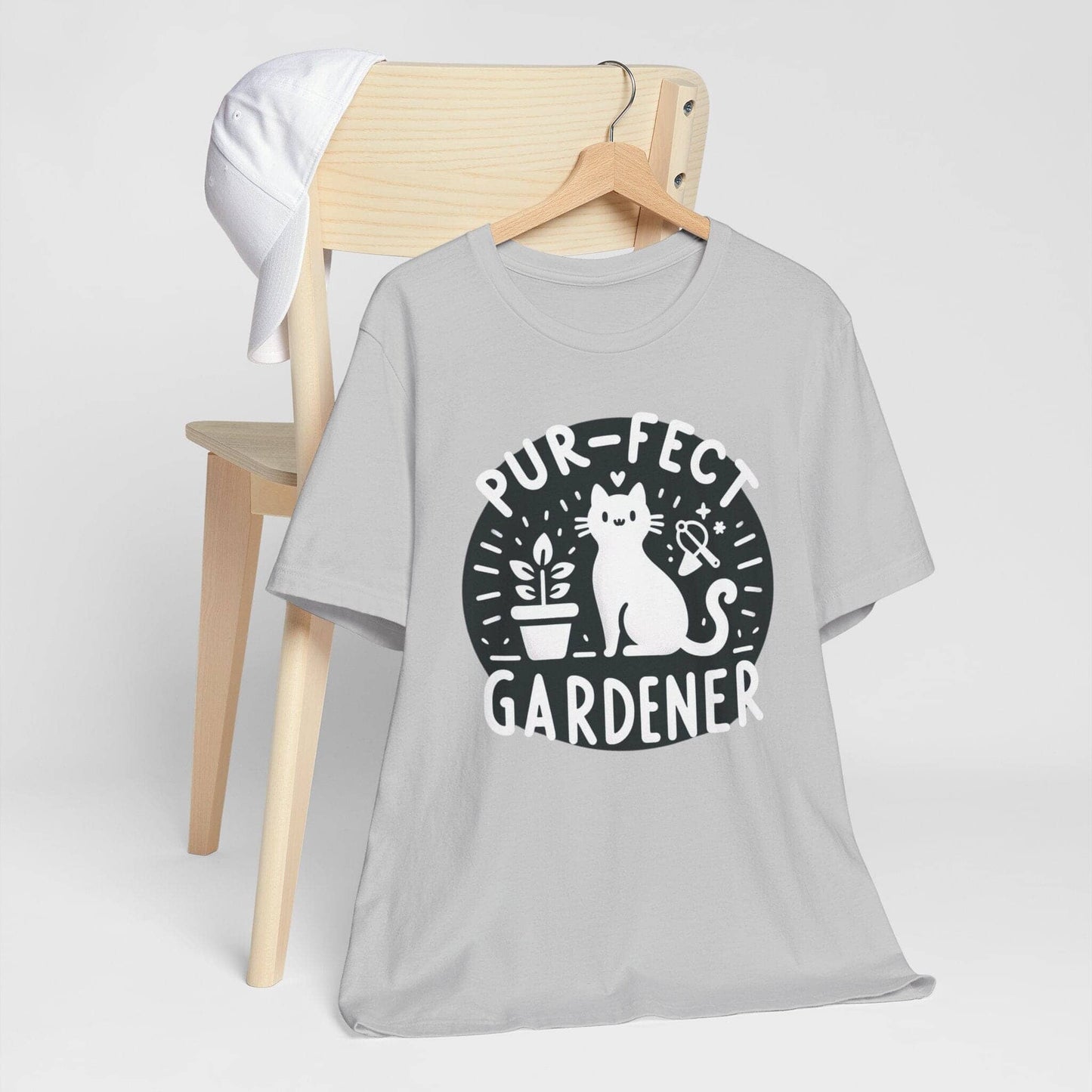 Printify T-Shirt Solid Athletic Grey / XS Pur-fect Gardener Unisex Jersey Short Sleeve Tee