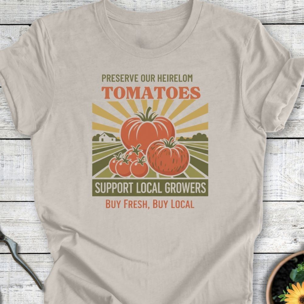 Printify T-Shirt Support Local Growers T-Shirt