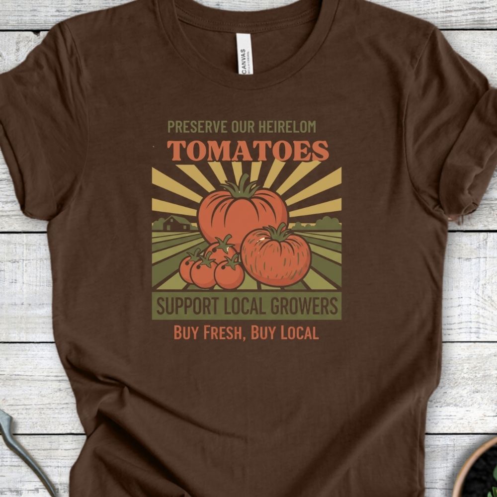 Printify T-Shirt Support Local Growers T-Shirt