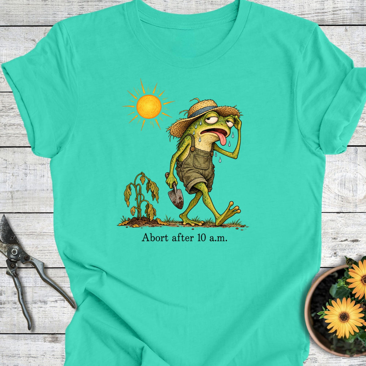 Printify T-Shirt Teal / S Abort T-Shirt