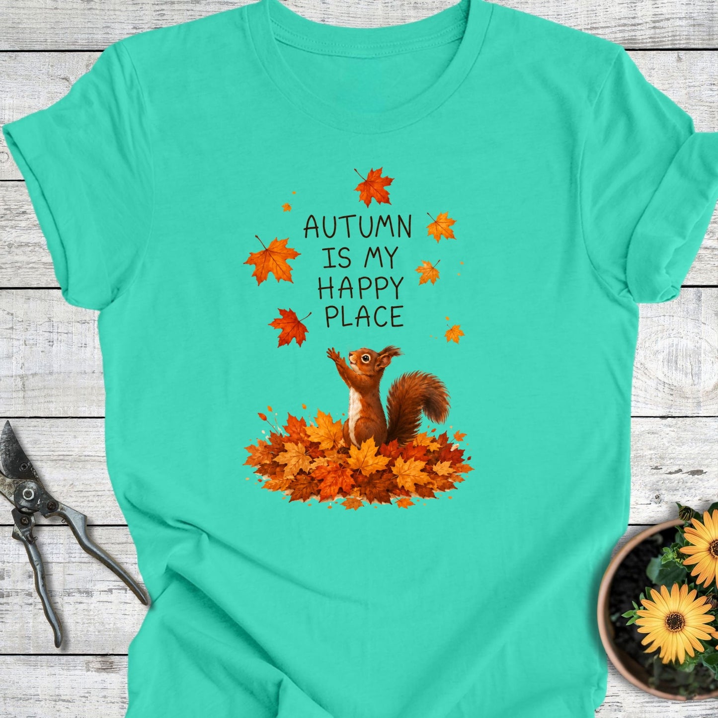 Printify T-Shirt Teal / S Happy Place T-Shirt