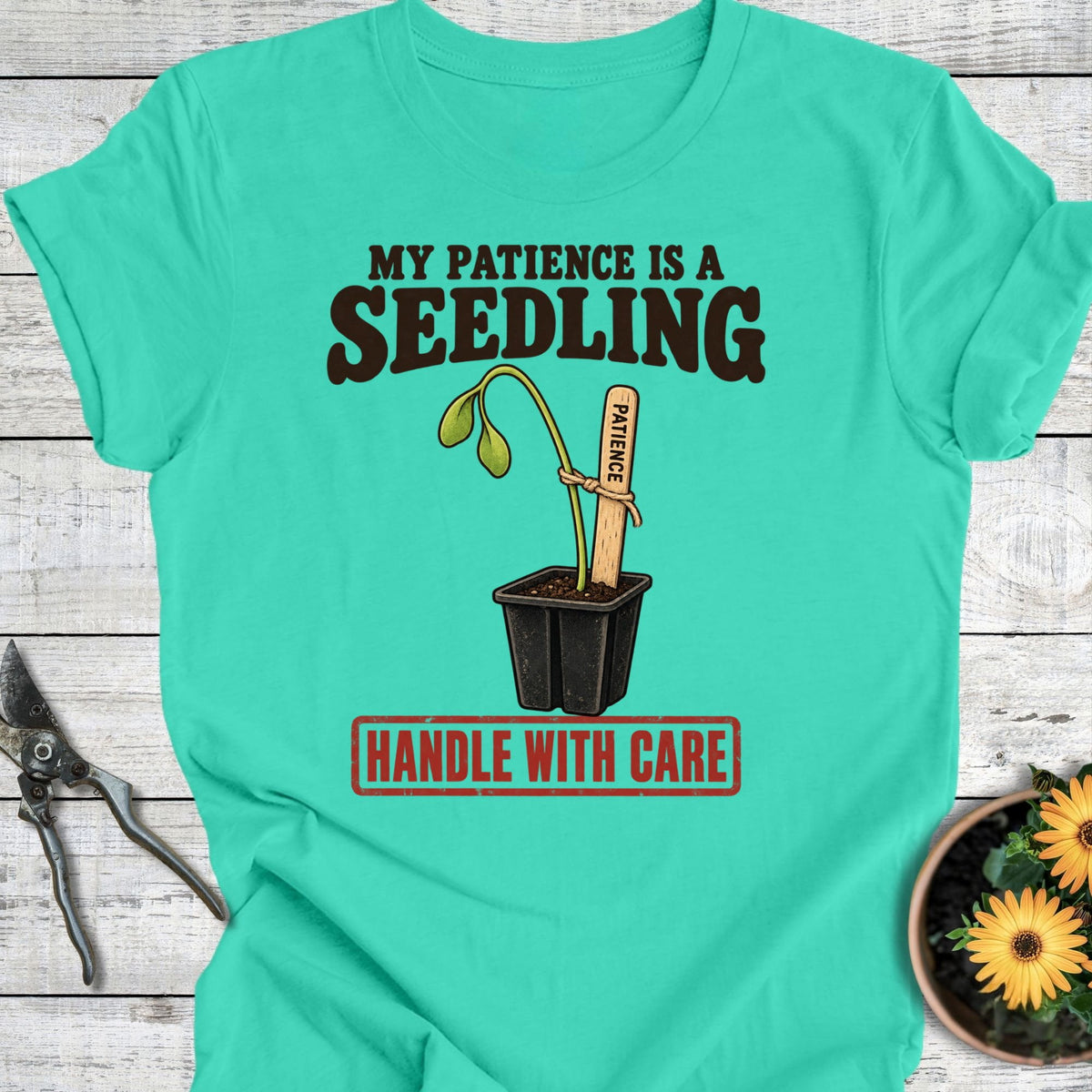 Printify T-Shirt Teal / S My Patience T-Shirt