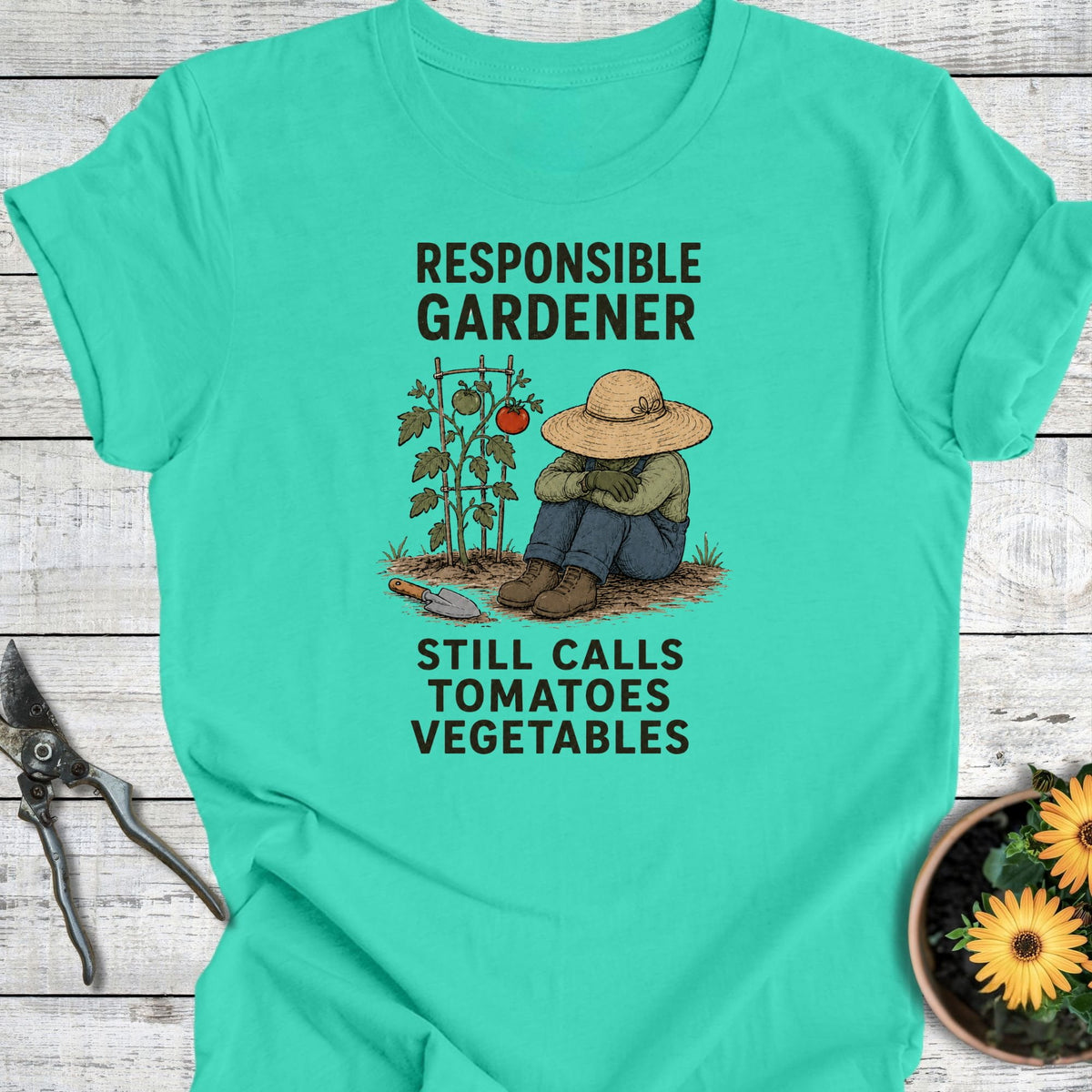 Printify T-Shirt Teal / S Responsible T-Shirt