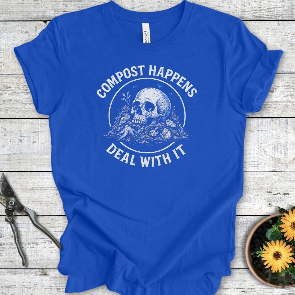 Printify T-Shirt True Royal / S Compost Happens