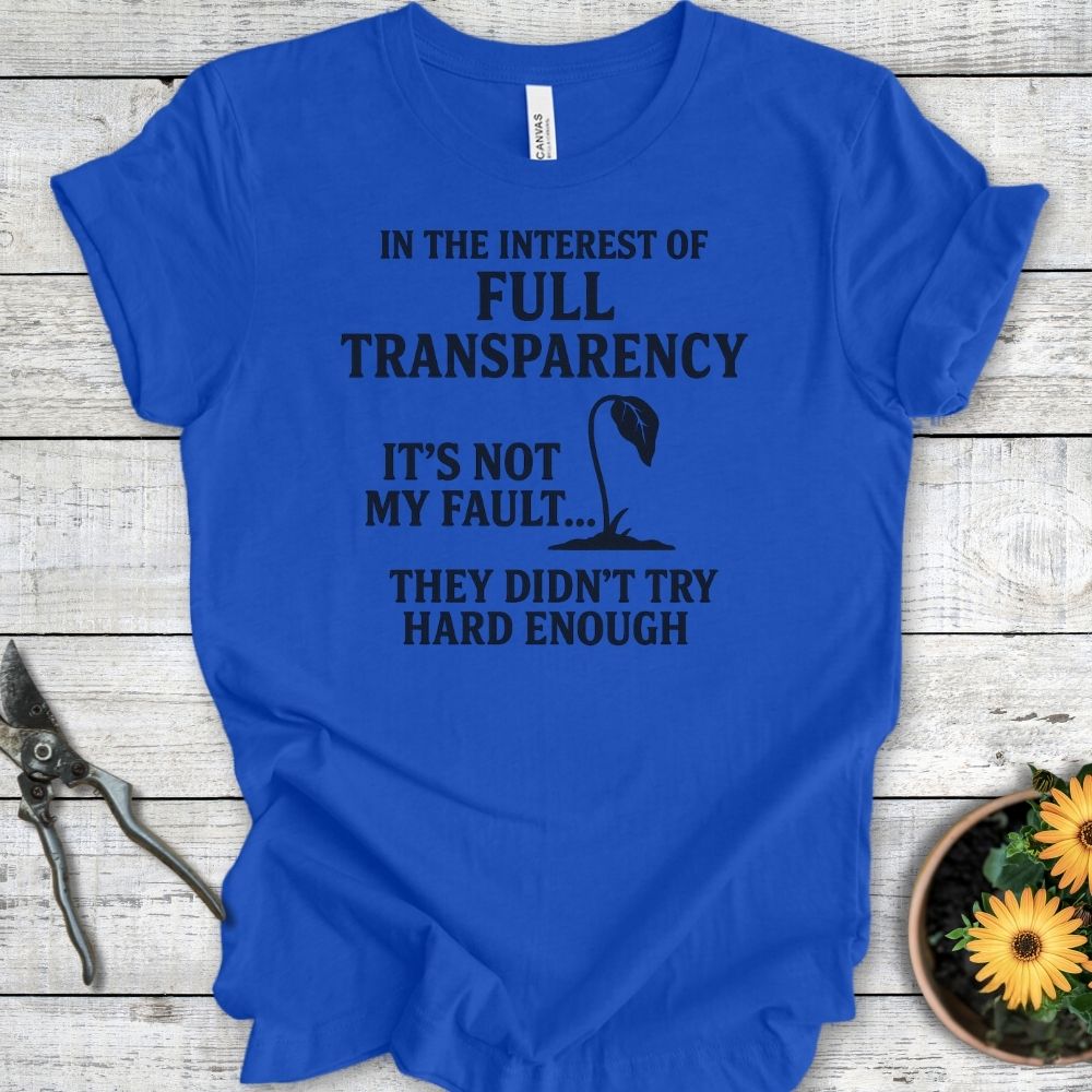 Printify T-Shirt True Royal / S Full Transparency