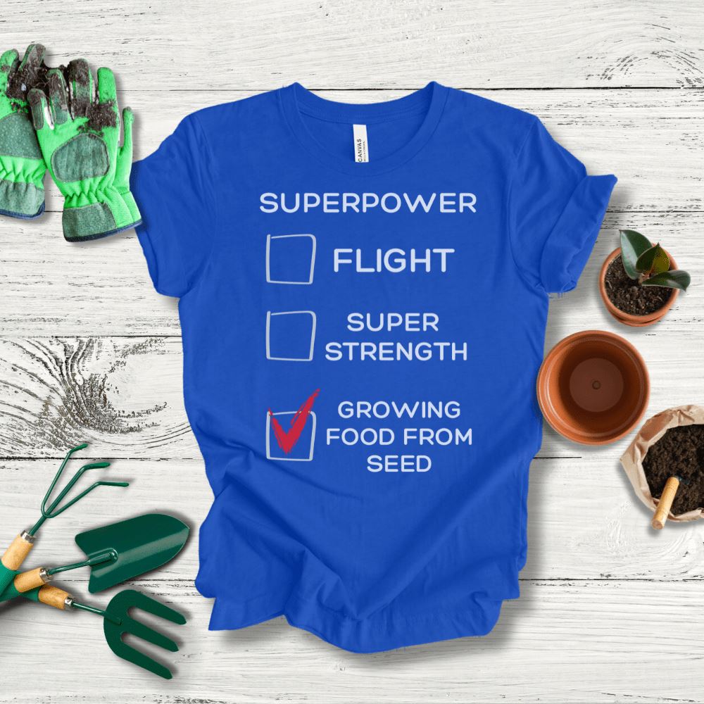 Printify T-Shirt True Royal / S Gardening Superpower T-Shirt