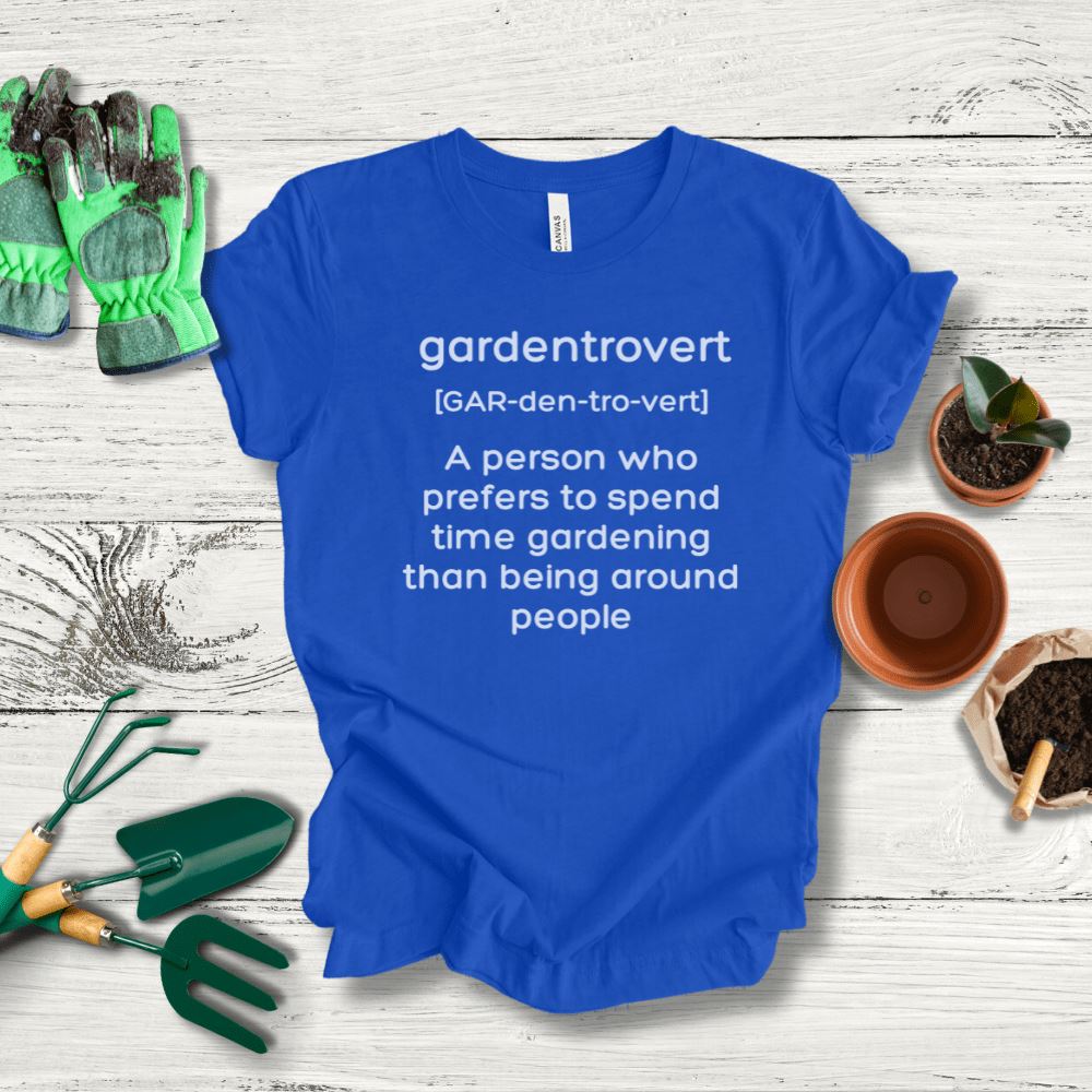 Printify T-Shirt True Royal / S Gardentrovert T-Shirt