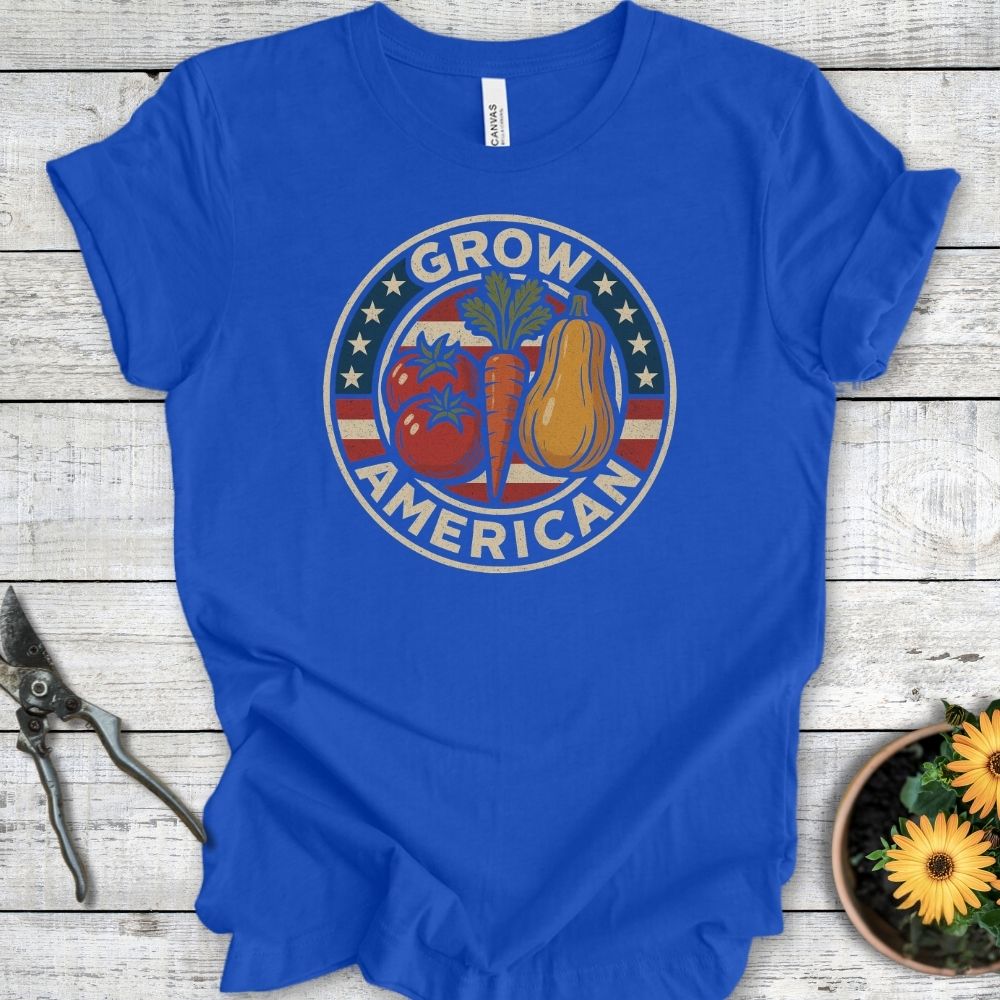 Printify T-Shirt True Royal / S Grow American